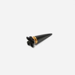 Mini Petunia Spike Sing Earring Black