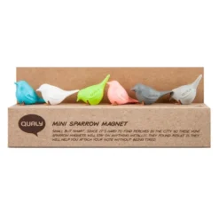 Mini Sparrow Message Magnets Pastel