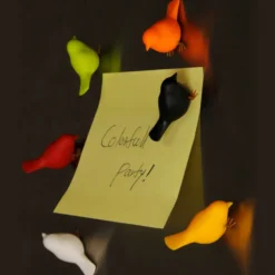 Mini Sparrow Message Magnets Colorful