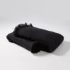 Mohair Foulard Black 027 18x170