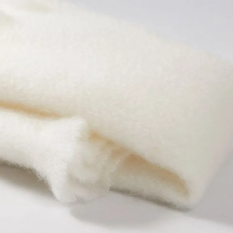 Mohair Foulard Pure White 001 18x170
