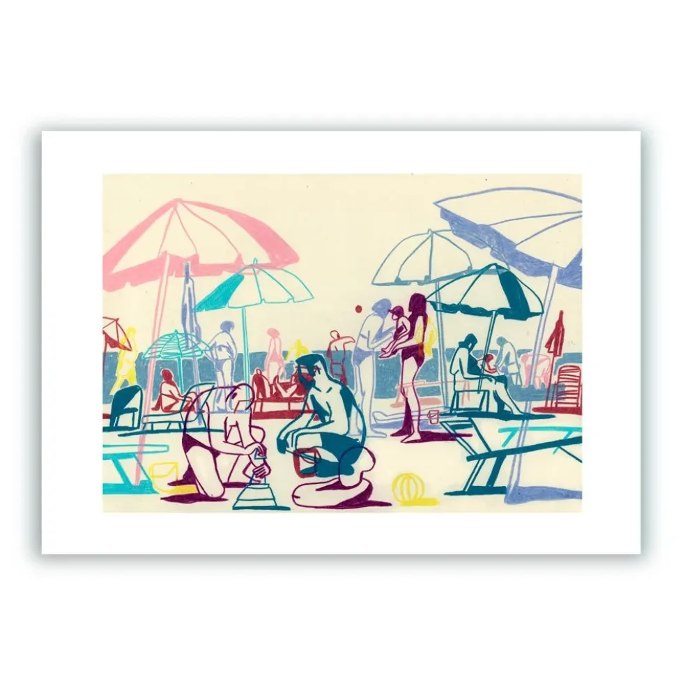 Morning At The Beach Giclée Print