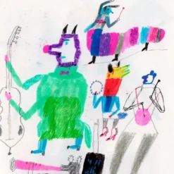 Músico de Colores Giclée Print A4