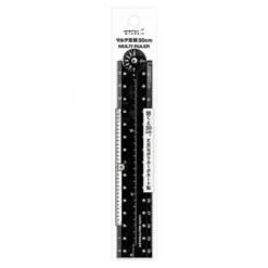 Multi Ruler 30cm Black