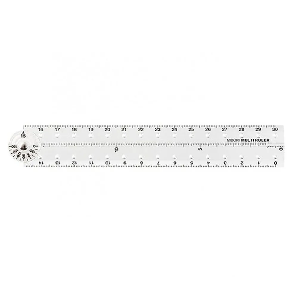Multi Ruler 30cm Clear