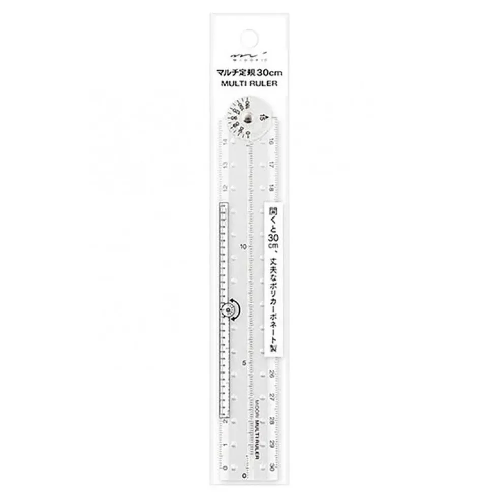 Multi Ruler 30cm Clear