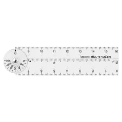 Multi Ruler 16cm Clear