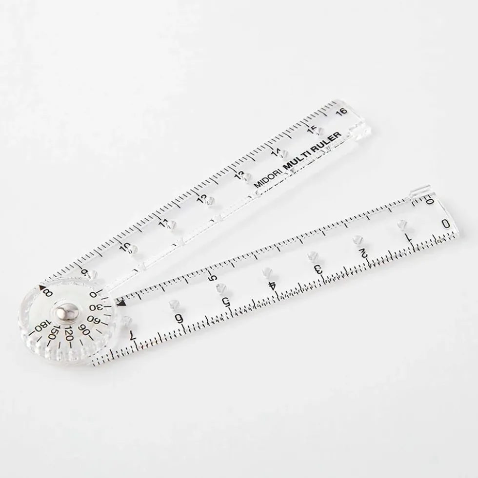 Multi Ruler 16cm Clear