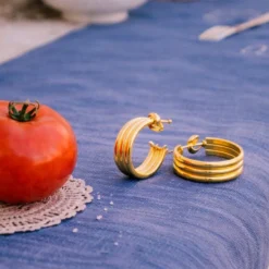 Nike Gold Earrings
