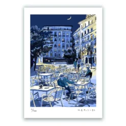 Noche en Chueca Fine Art Paper Print