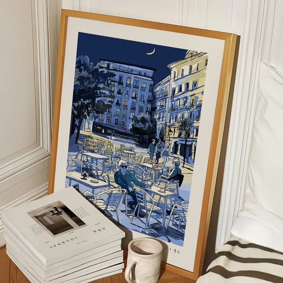 Noche en Chueca Fine Art Paper Print