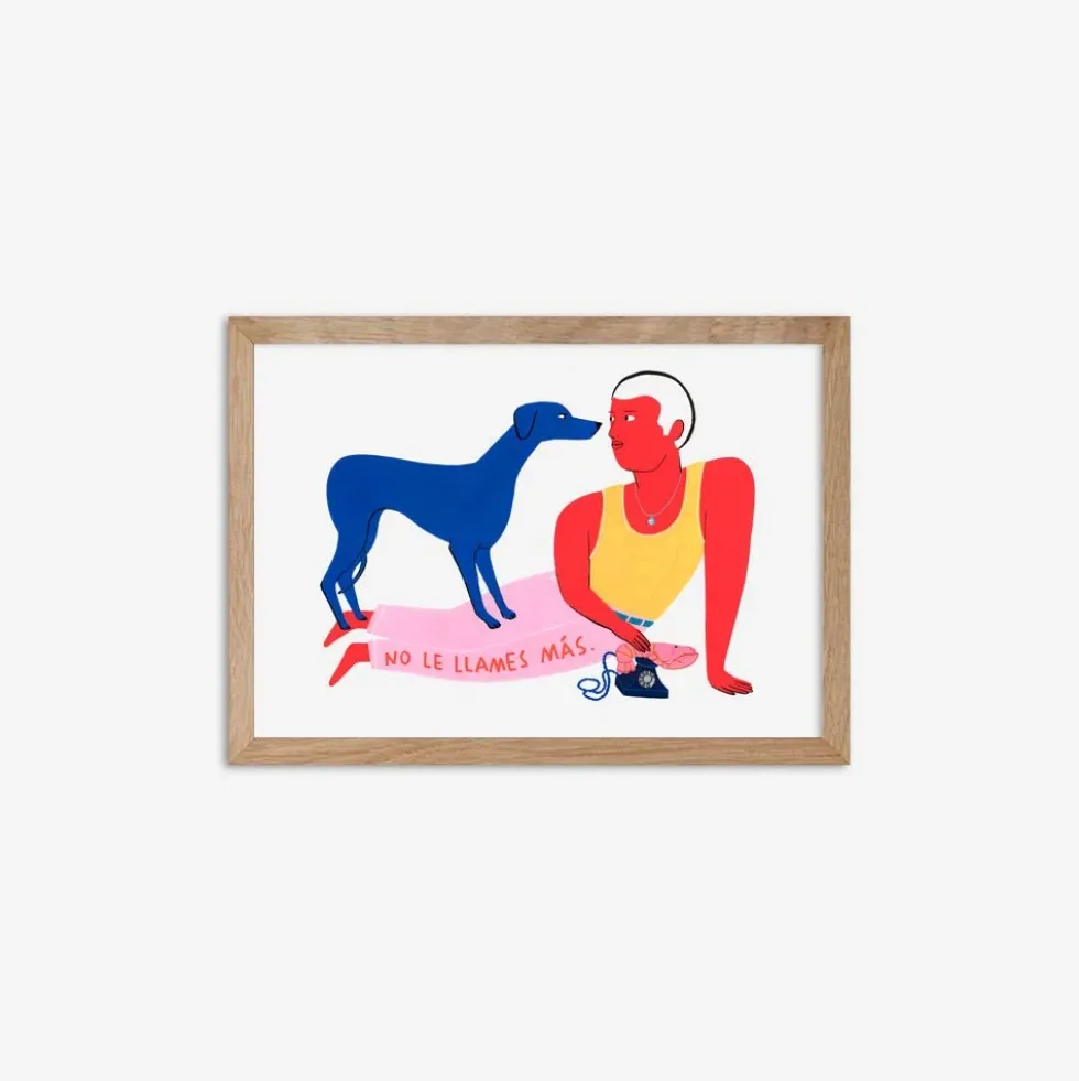 No le Llames Más Giclée Print A4