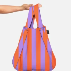 Notabag Red Purple Stripes