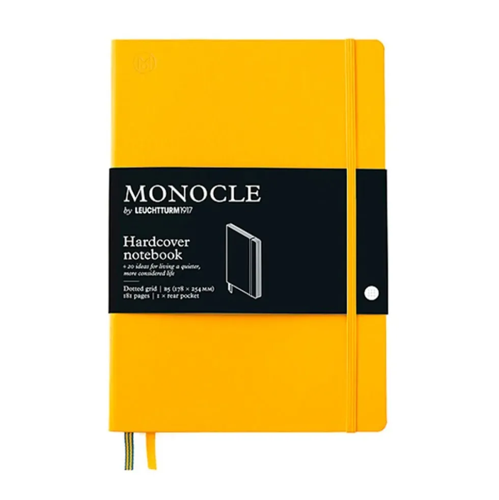 Notebook B5 Monocle Hardcover Yellow Dotted