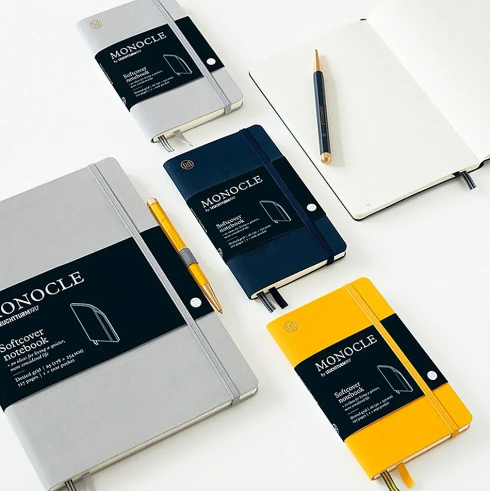 Notebook B5 Monocle Hardcover Yellow Dotted
