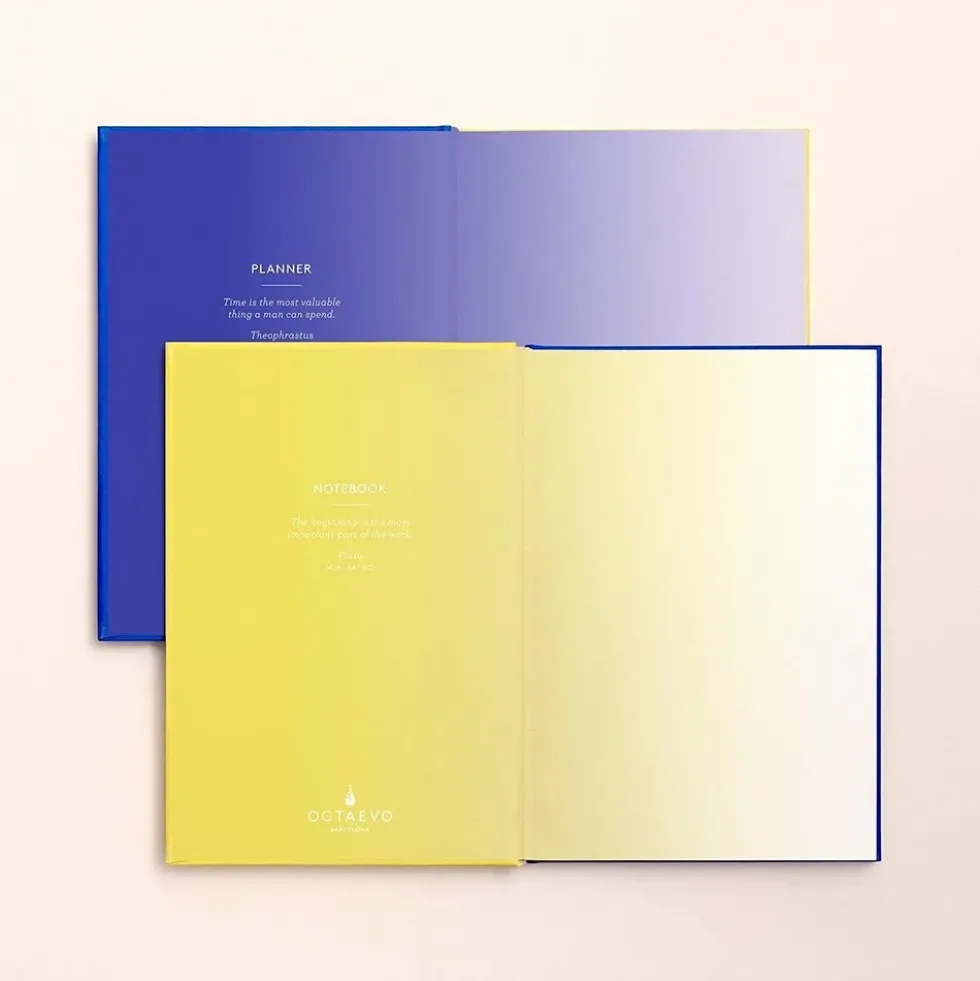 Notebook Planner Yellow / Blue