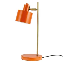 Ocean Orange Brass Table Lamp