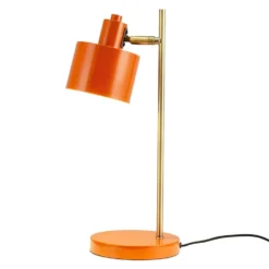 Ocean Orange Brass Table Lamp
