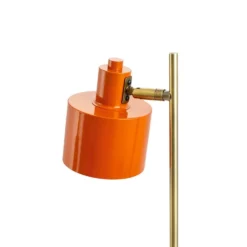 Ocean Orange Brass Table Lamp