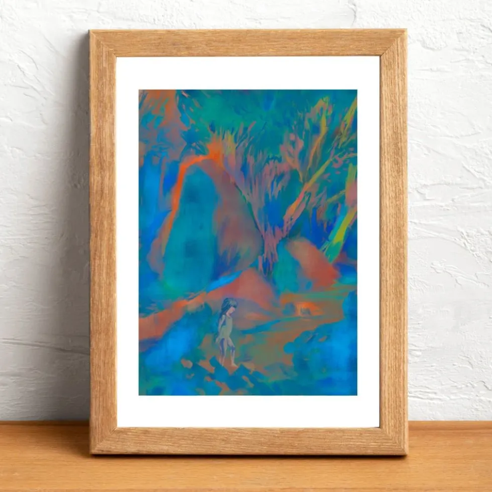 On the Rocks Giclée Print A4