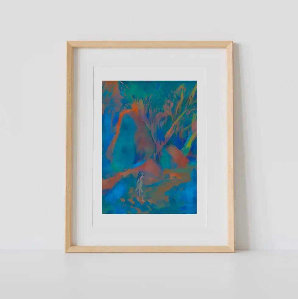 On the Rocks Giclée Print A4
