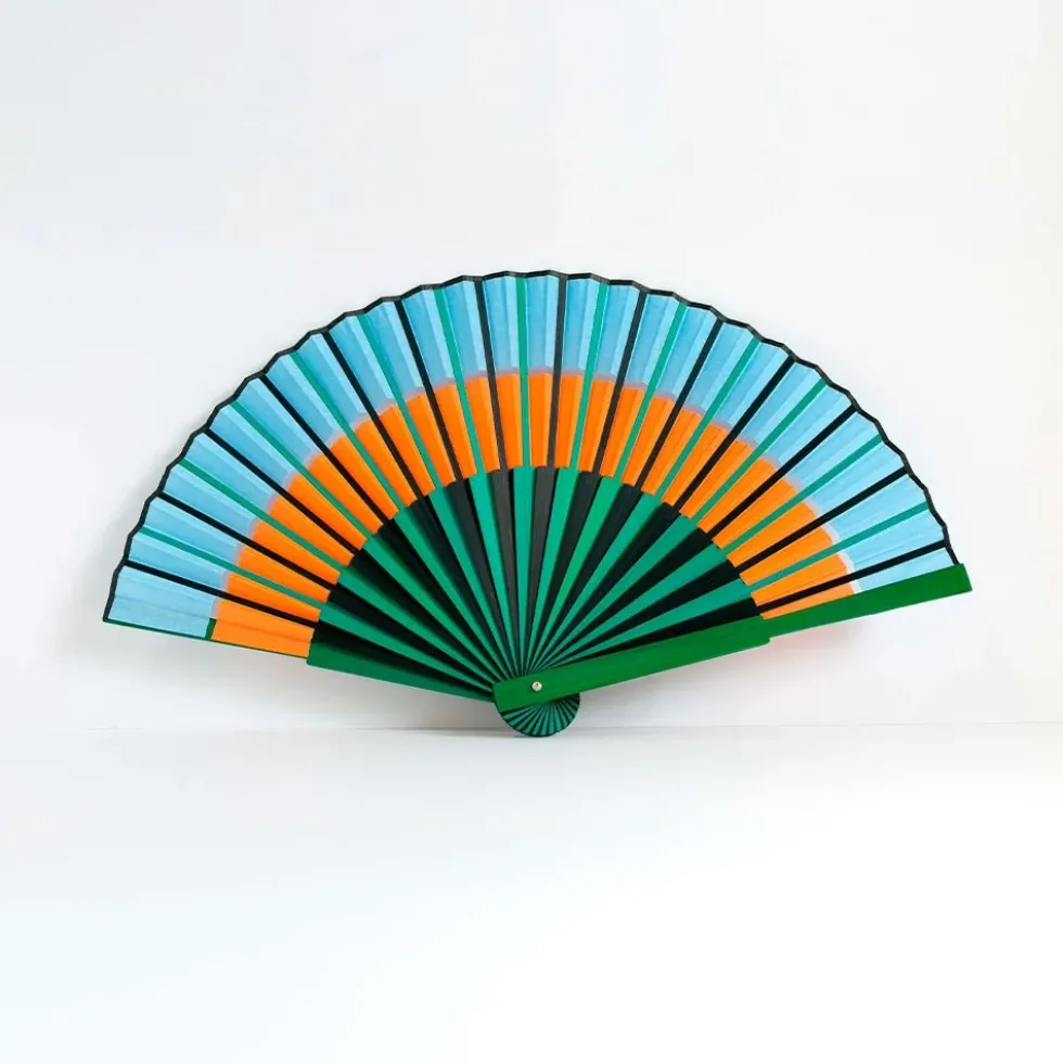 Orange Double Rainbow Fan