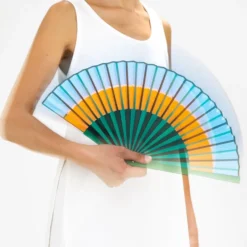 Orange Double Rainbow Fan