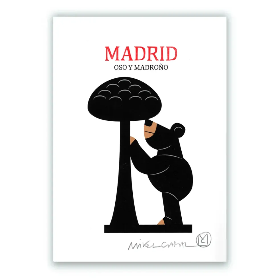 Oso Madroño Letras Giclée Print