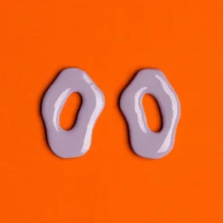 Oval Earrings Lavander