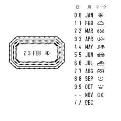 Paintable Rotating Date Stamp Frame