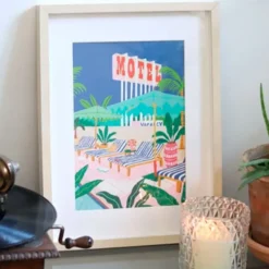 Paint by Number Kit - The Motel Pool by Jessica Smith
