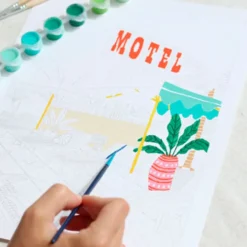 Paint by Number Kit - The Motel Pool by Jessica Smith