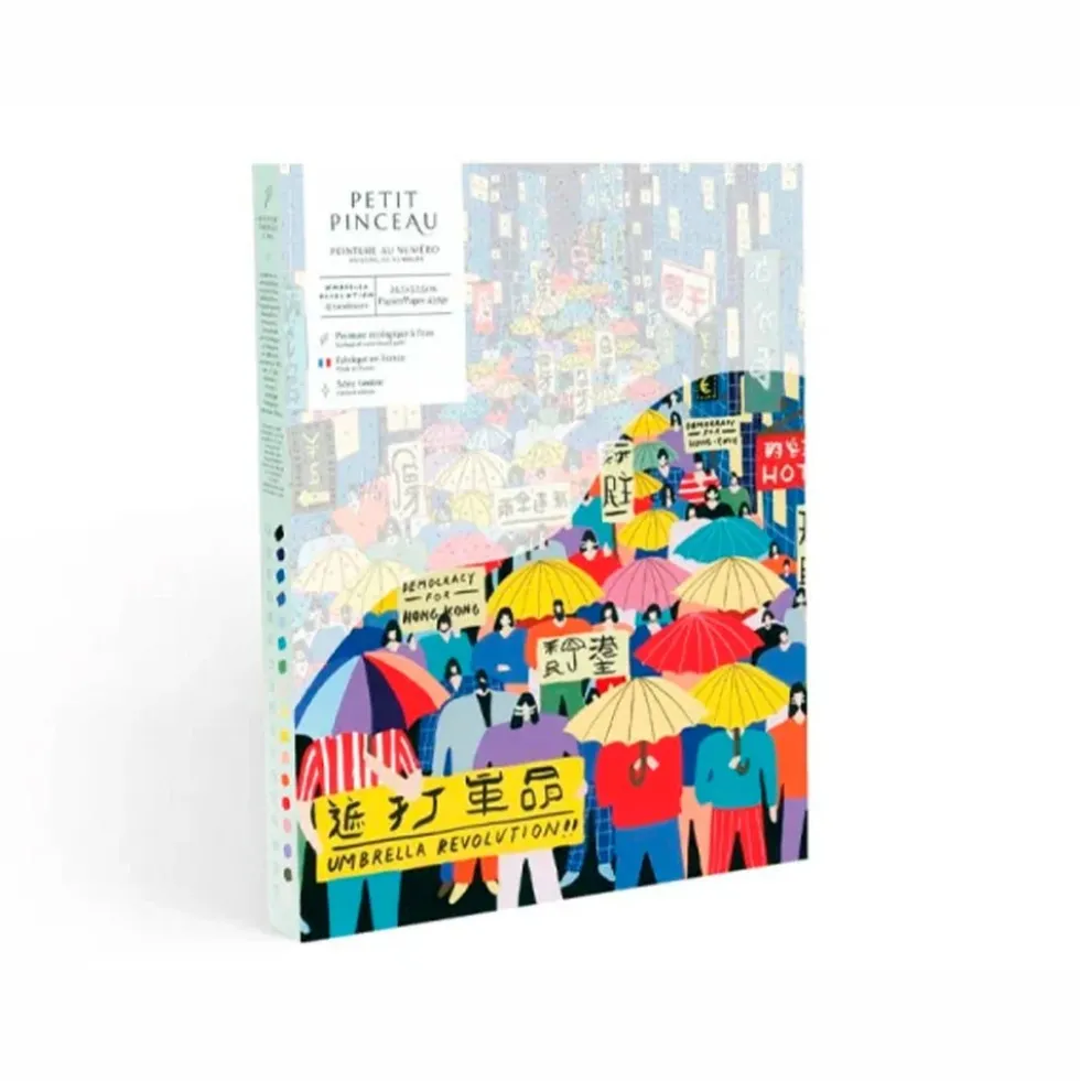 Paint by Number Kit - Umbrella Revolution by Tara Deacon