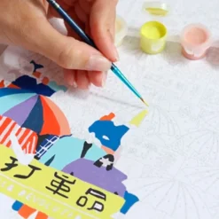 Paint by Number Kit - Umbrella Revolution by Tara Deacon