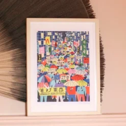 Paint by Number Kit - Umbrella Revolution by Tara Deacon