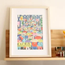 Paint by Number Kit - Umbrella Revolution by Tara Deacon