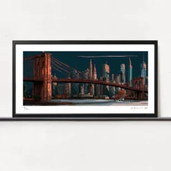 Panoramic Brooklyn Bridge Fine Art Print