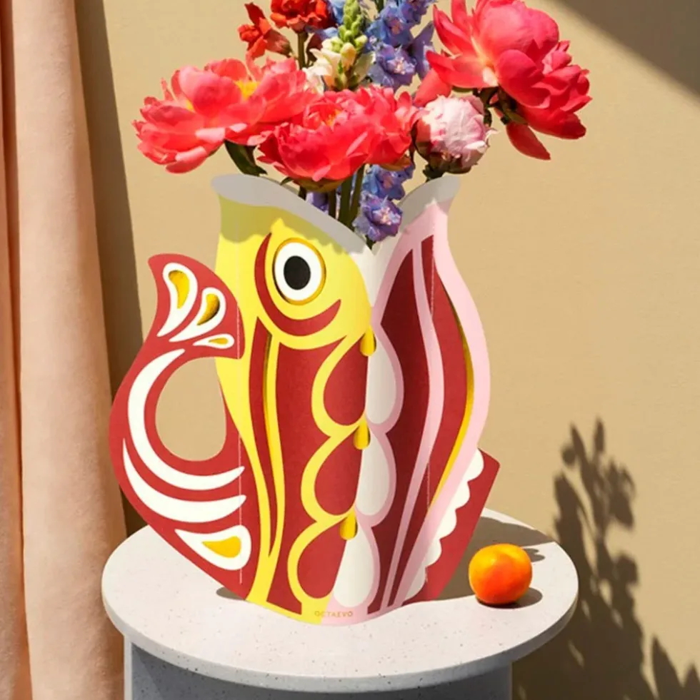 Paper Vase Fish Ruby