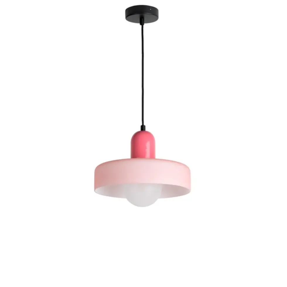 Pedant Lamp Opaco Grato Rose Tan & Soft Pink