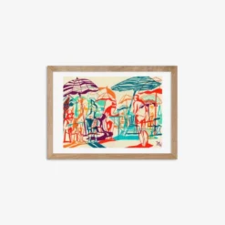 Planting Umbrellas Giclée Print