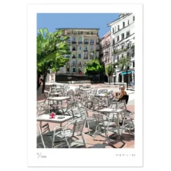 Plaza de Chueca Fine Art Print