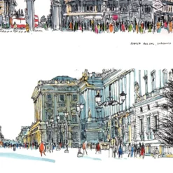 Plazas de Madrid Giclée Print