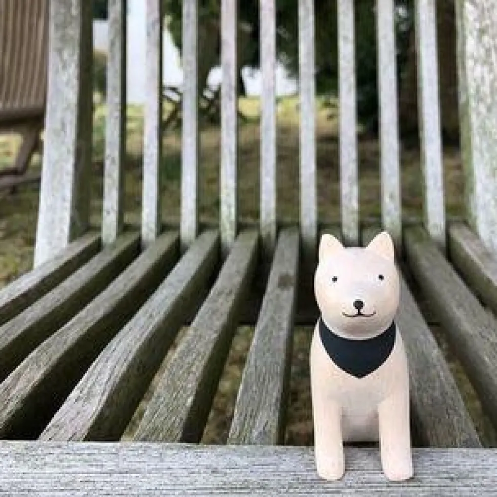 Pole Pole Wooden Animal Akita