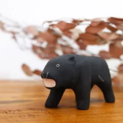 Pole Pole Wooden Animal Black Panther