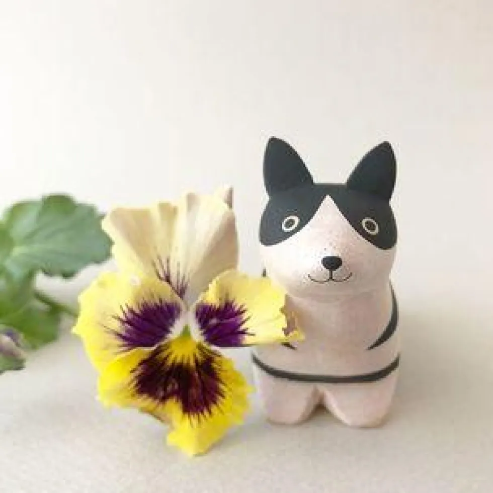 Pole Pole Wooden Animal Corgi