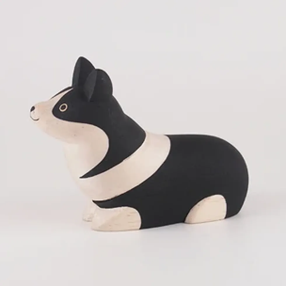 Pole Pole Wooden Animal Corgi