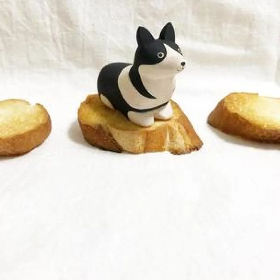 Pole Pole Wooden Animal Corgi