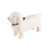 Pole Pole Wooden Animal Dachshund White