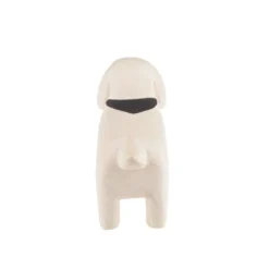 Pole Pole Wooden Animal Dachshund White