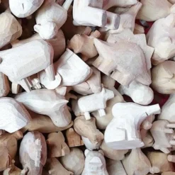 Pole Pole Wooden Animal Elephant